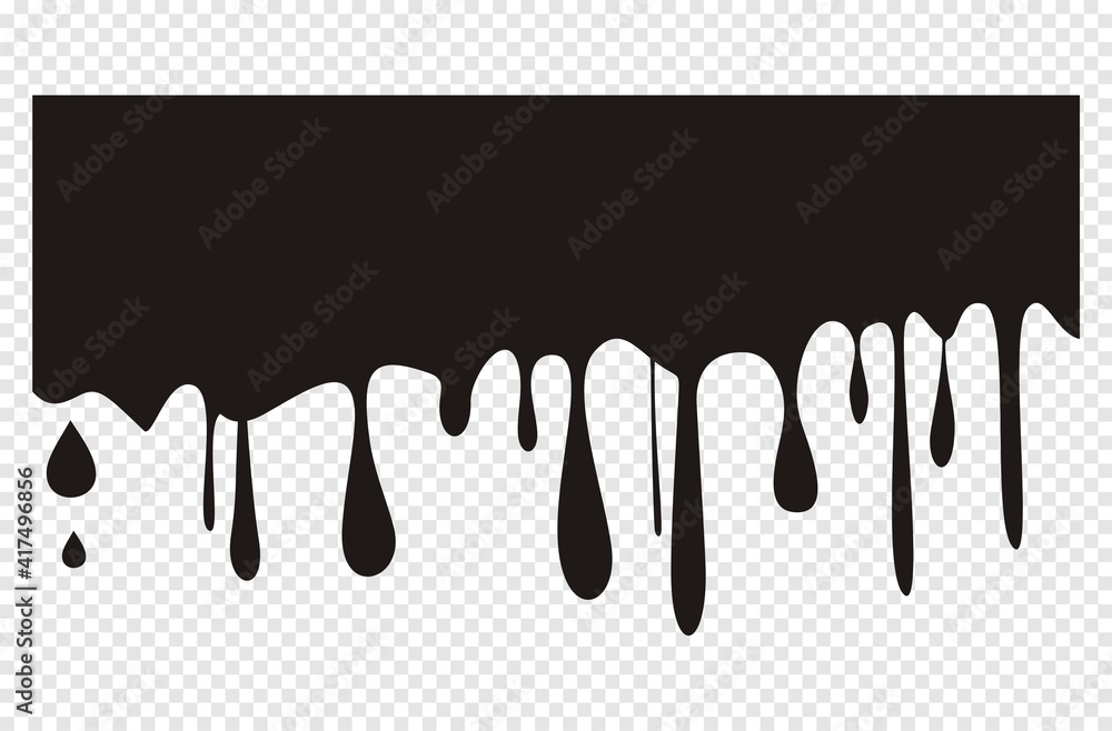 Dripping blood isolated on transparent background. paint or blood drips Dripping blood isolated on transparent background. paint or blood drips