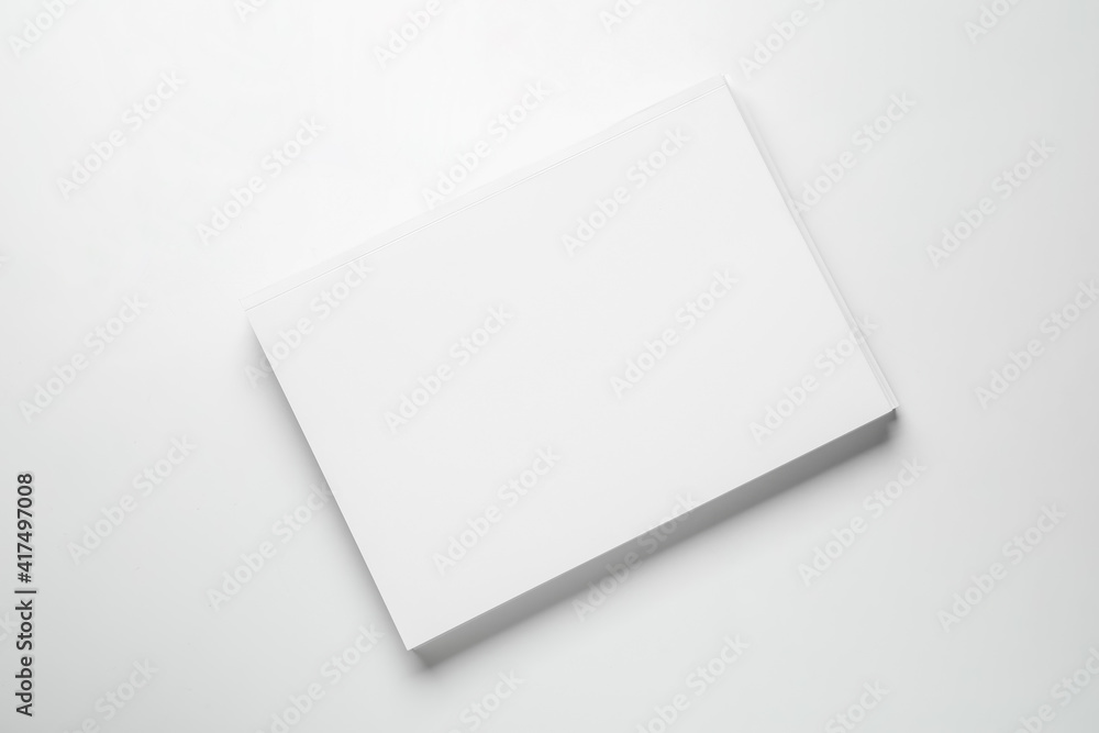 Blank magazine on white background Blank magazine on white background