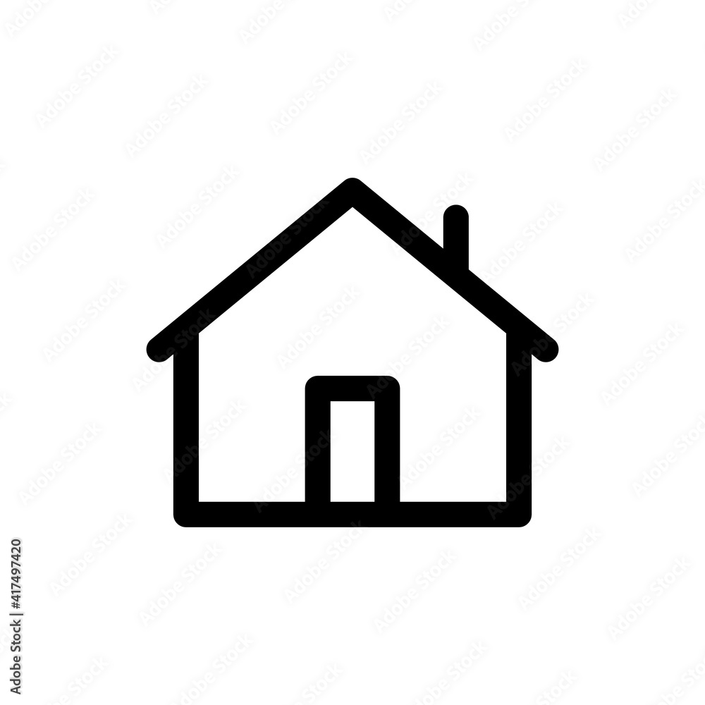 House vector icon. Home linear pictogram. House vector icon. Home linear pictogram.