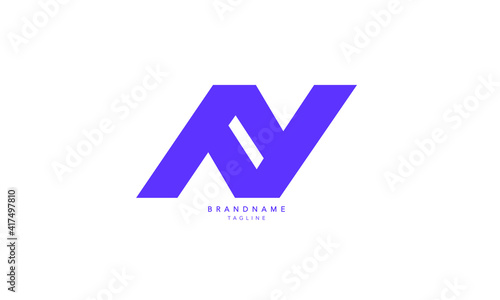 Alphabet letters Initials Monogram logo NP, PN, N and P