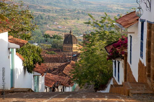 Panoramic view of Barichara Santander in Colombia on February 21, 2021