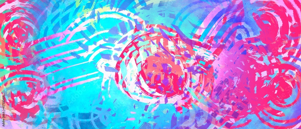Sfondo azzurro turchese moderno creativo rosa spirale astratto 