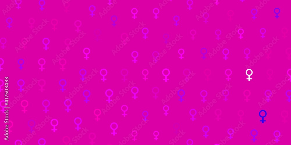 Light Pink vector background with woman symbols. Light Pink vector background with woman symbols.