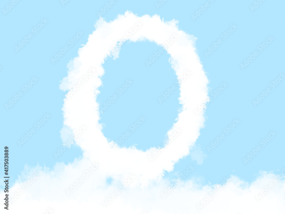 Cute cloud number Cute cloud number