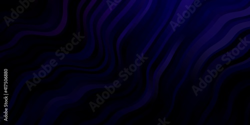 Dark Purple vector template with curves.