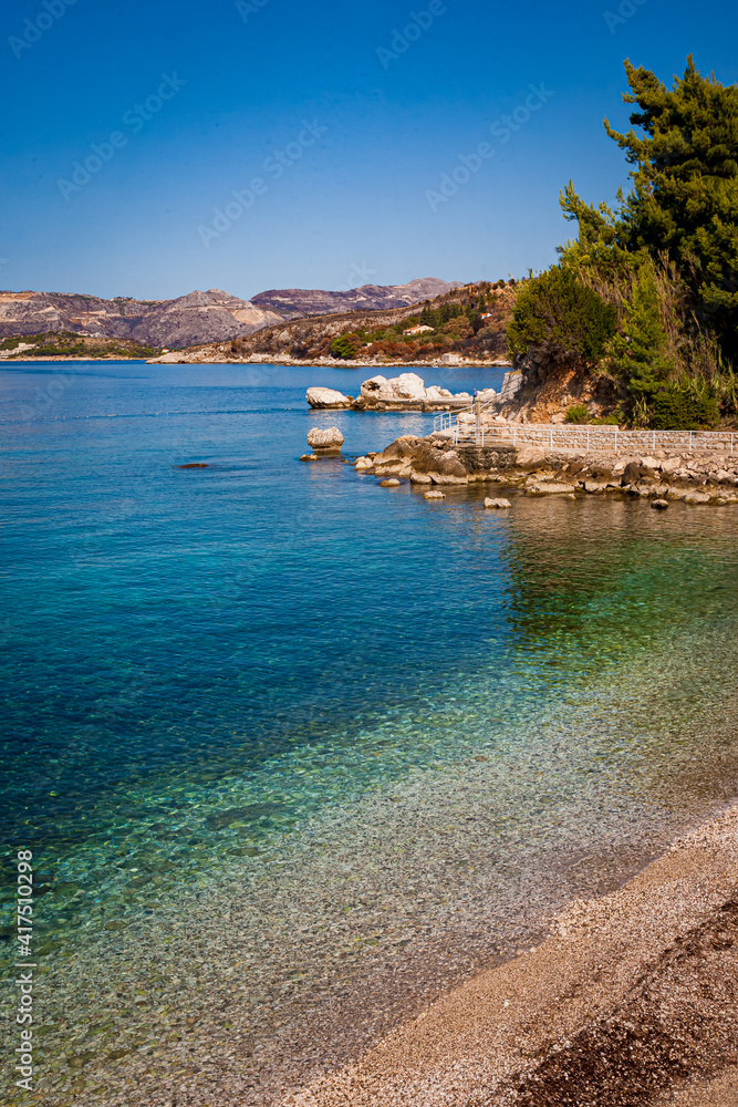 Beach Orphee in Plat, Croatia