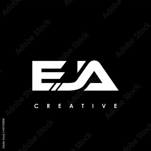 EJA Letter Initial Logo Design Template Vector Illustration photo