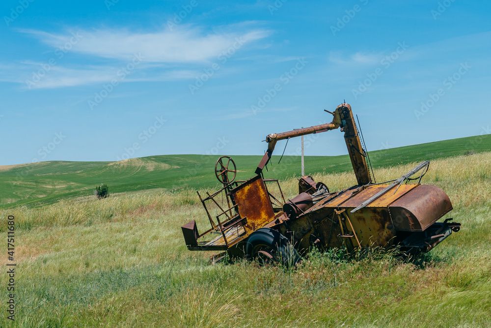 Fototapeta premium Abandoned Farm Equipment 2
