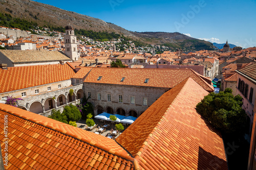 Red rooftops and View of Old city of Dubrovnik from the city wall.jpg