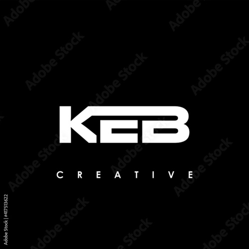 KEB Letter Initial Logo Design Template Vector Illustration