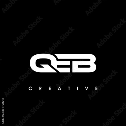 QEB Letter Initial Logo Design Template Vector Illustration