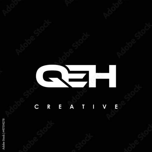 QEH Letter Initial Logo Design Template Vector Illustration photo