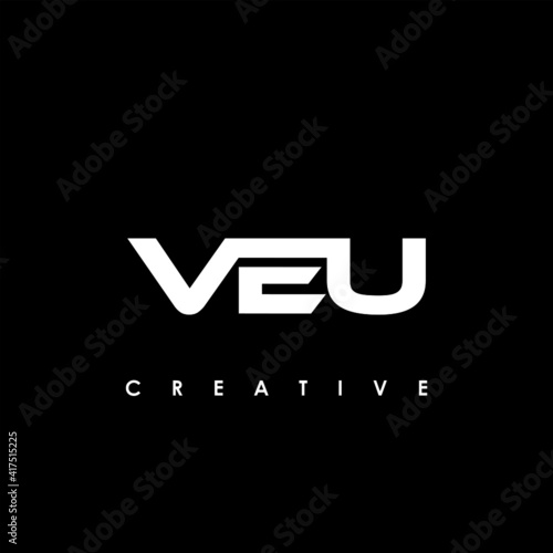 VEU Letter Initial Logo Design Template Vector Illustration photo