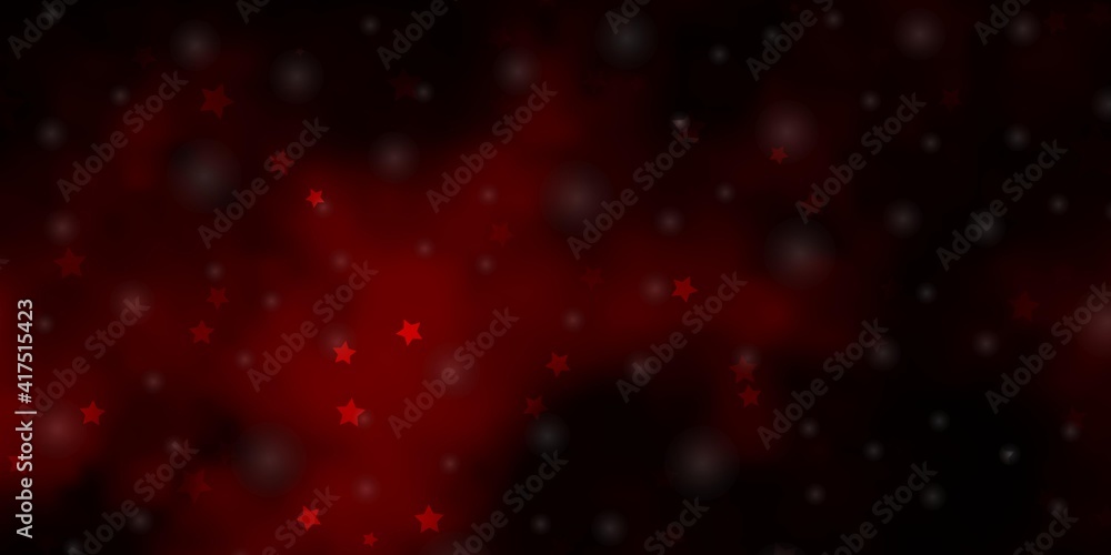 Dark Red vector layout with bright stars. Dark Red vector layout with bright stars.