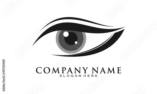 Beautiful eye luxury vector logo