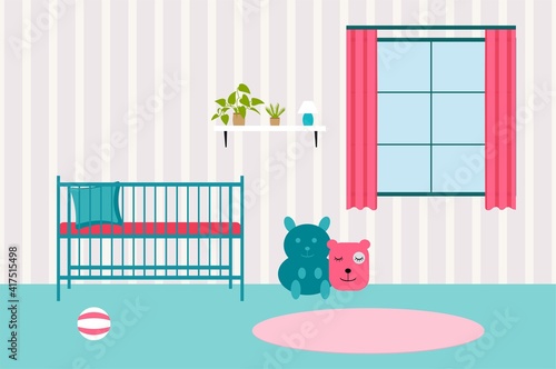baby room with toys