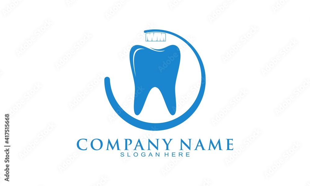 Tooth brush elegant vector logo Tooth brush elegant vector logo