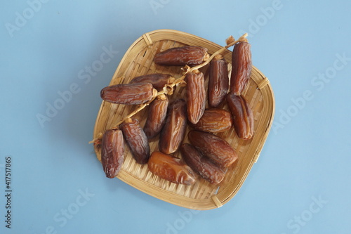 dates druits on the table. Ramadan fasting month concept photo