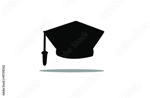 Lettering calligraphy hand written drawing happy congraduation vecter party hat master study education diploma class school universty college academic teacher success celebration festivel.illustration
