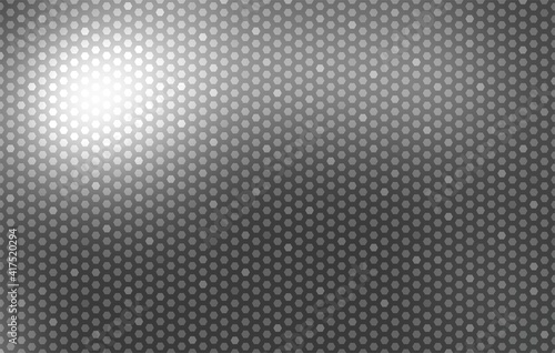 Grey metal polished surface cover glittering grid. Geometric textured background abstract pattern.