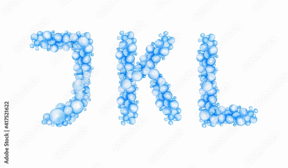 blue letters, alphabet from bubbles, balloons. Kids design, for holidays, parties, weddings, prints, invitations, cards, baby shower blue letters, alphabet from bubbles, balloons. Kids design, for holidays, parties, weddings, prints, invitations, cards, baby shower