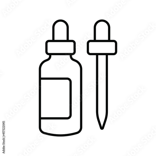 dropper icon. Pipette icon. Medicine dropper sign. vector illustration