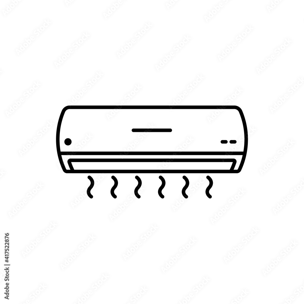 Air Conditioner Icon Vector Illustration. air conditioner sign symbol. Air Conditioner Icon Vector Illustration. air conditioner sign symbol.