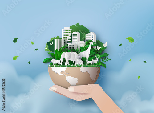 eco concept and World Wildlife Day