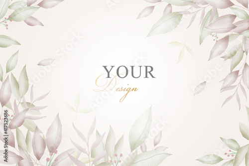Editable greenery Floral arrangement background