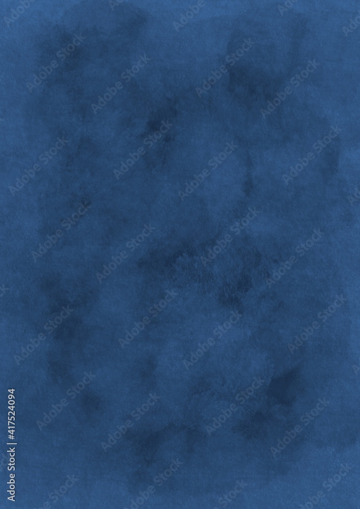 Abstract dark blue plaster background. Rough plaster surface texture