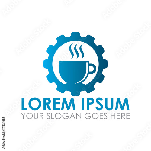 drink gear vector , restaurant logo