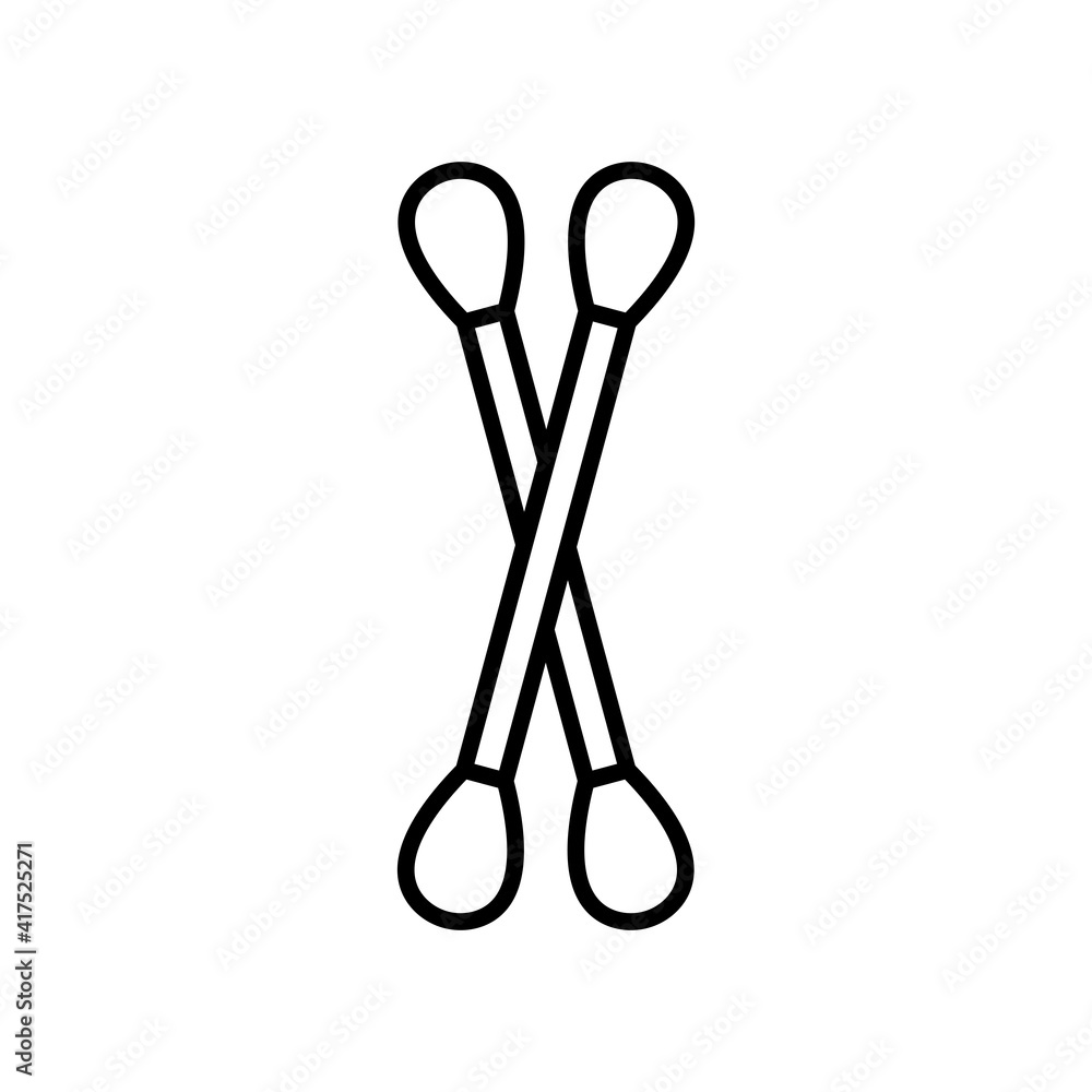 cotton bud icon vector cotton bud icon vector