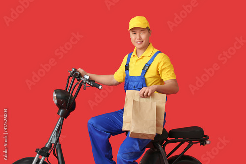 Courier of food delivery se...
