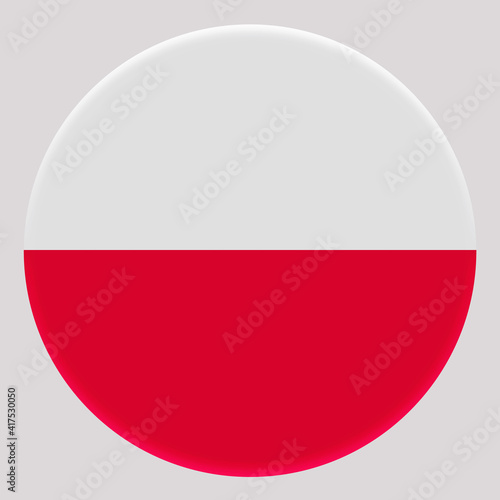 Free Download 3D Flag of Poland on circle - GFXLoad