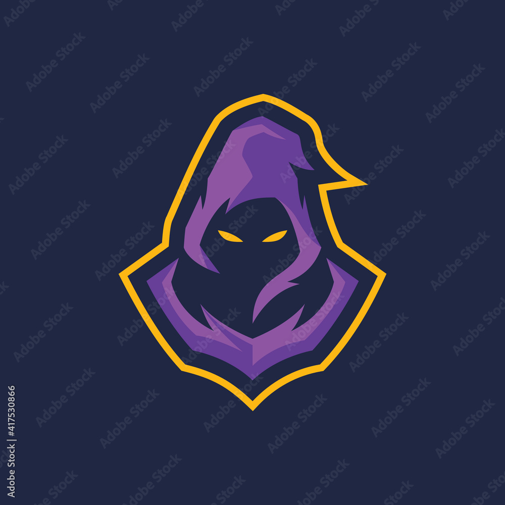 Phantom Esports Logo Templates Stock Vector | Adobe Stock