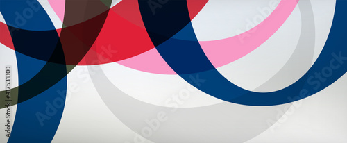 Ring geometric shapes, o letter repetition wallpaper. Abstract background for business or technology presentations, internet posters or web brochure covers