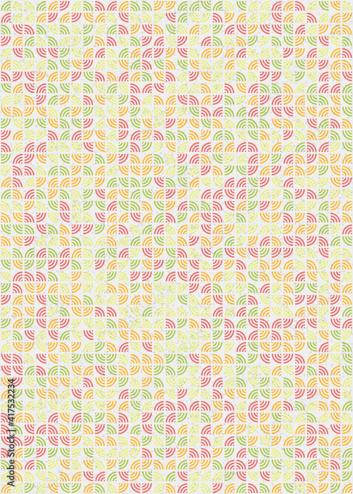 Fototapeta premium Abstract Geometric Pattern generative computational art illustration