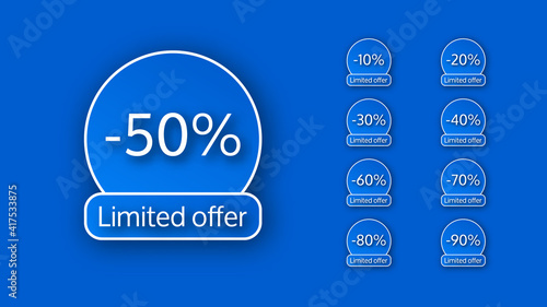Blue limited offer banner