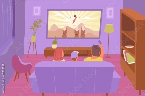TV Religion Flat Composition
