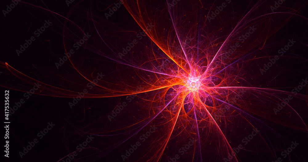 3D rendering abstract colorful fractal light background 3D rendering abstract colorful fractal light background