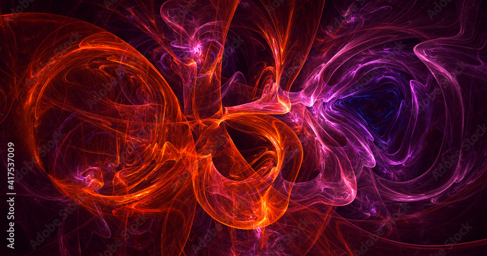 3D rendering abstract multicolor fractal light background 3D rendering abstract multicolor fractal light background