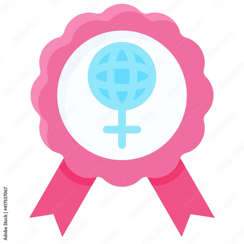 Award badge icon, International Women's Day related vector Award badge icon, International Women's Day related vector