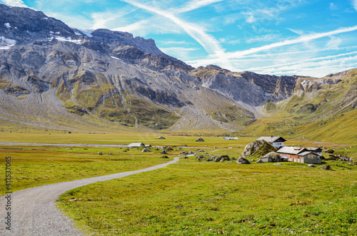 Landschaft auf der Engstligenalp bei Adelboden