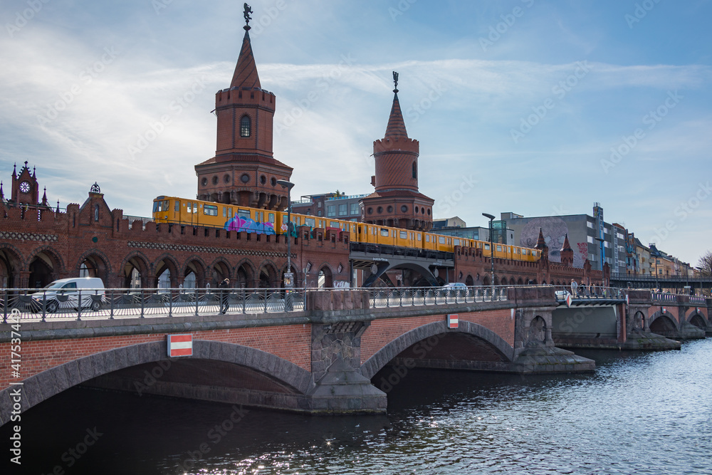 Subway train in Berlin in Germany Subway train in Berlin in Germany
