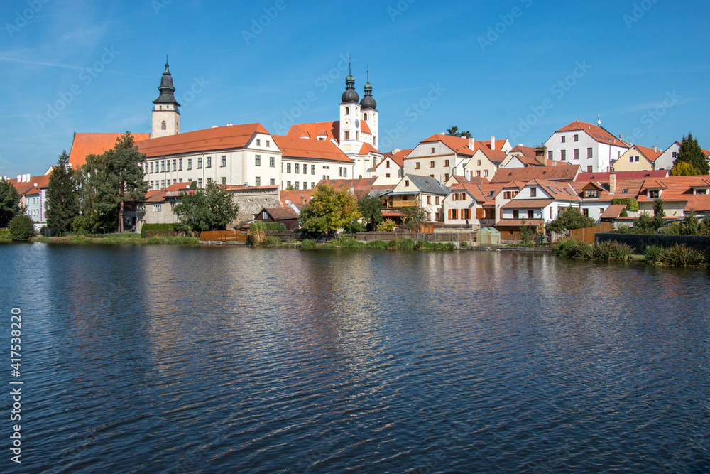 view of the old town / Telč, Czech Republic