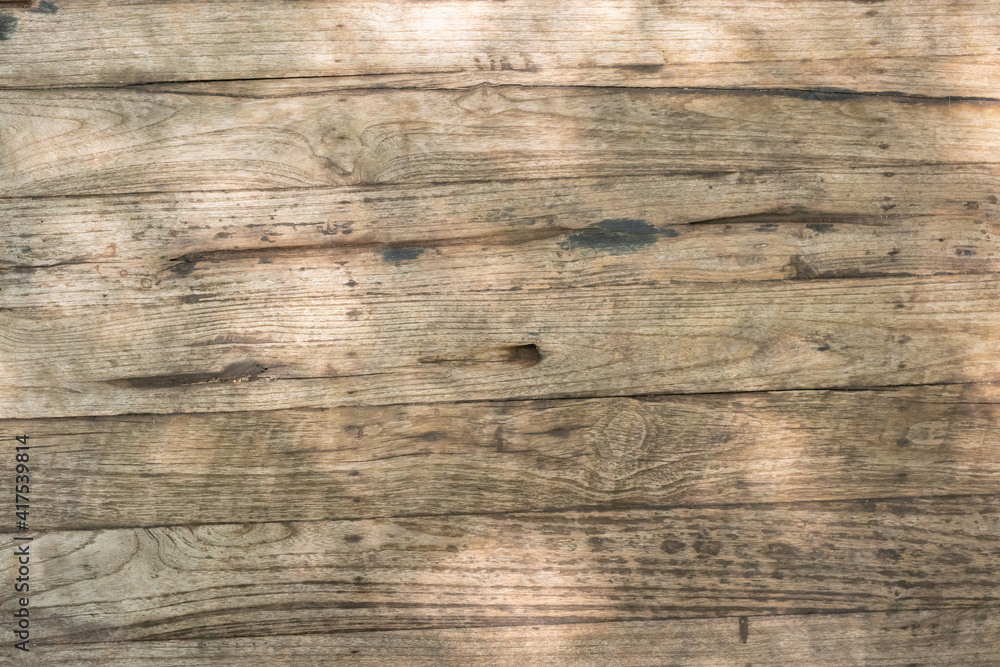 Naklejka premium Old wood table surface texture background