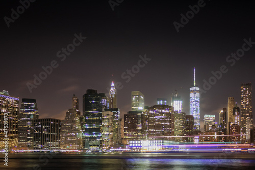 Manhattan skyline in New-York City 