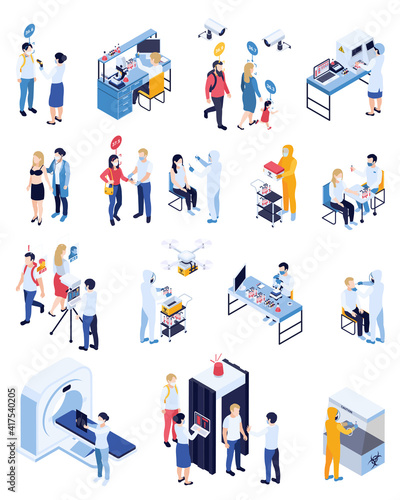 Medical Testing Isometric Set