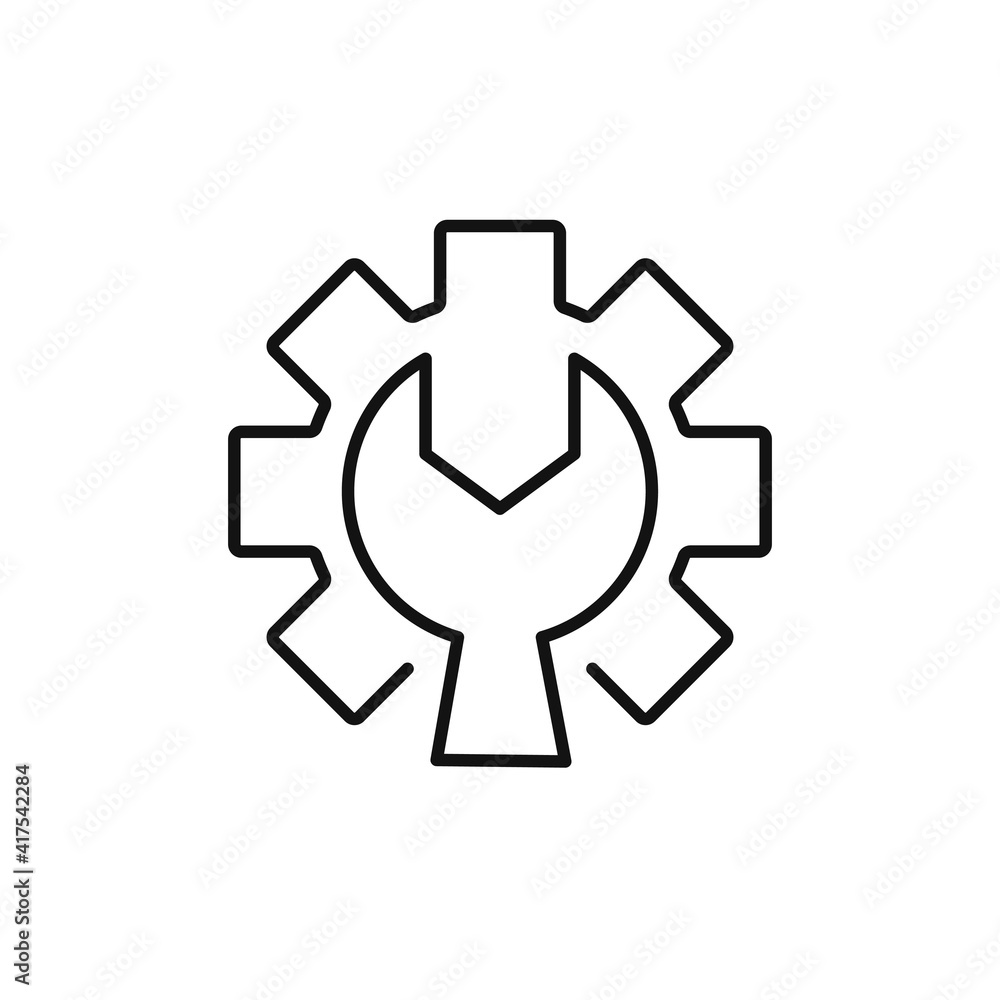 Technical support icon on white background