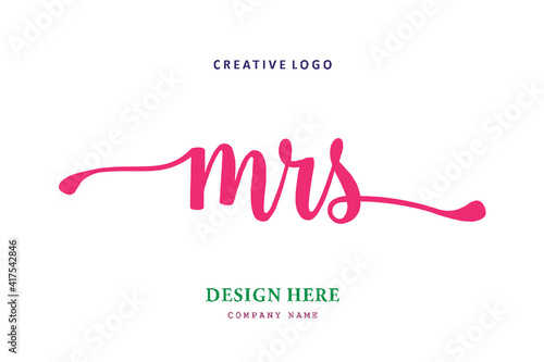 MRS lettering logo is simple, easy to understand and authoritative